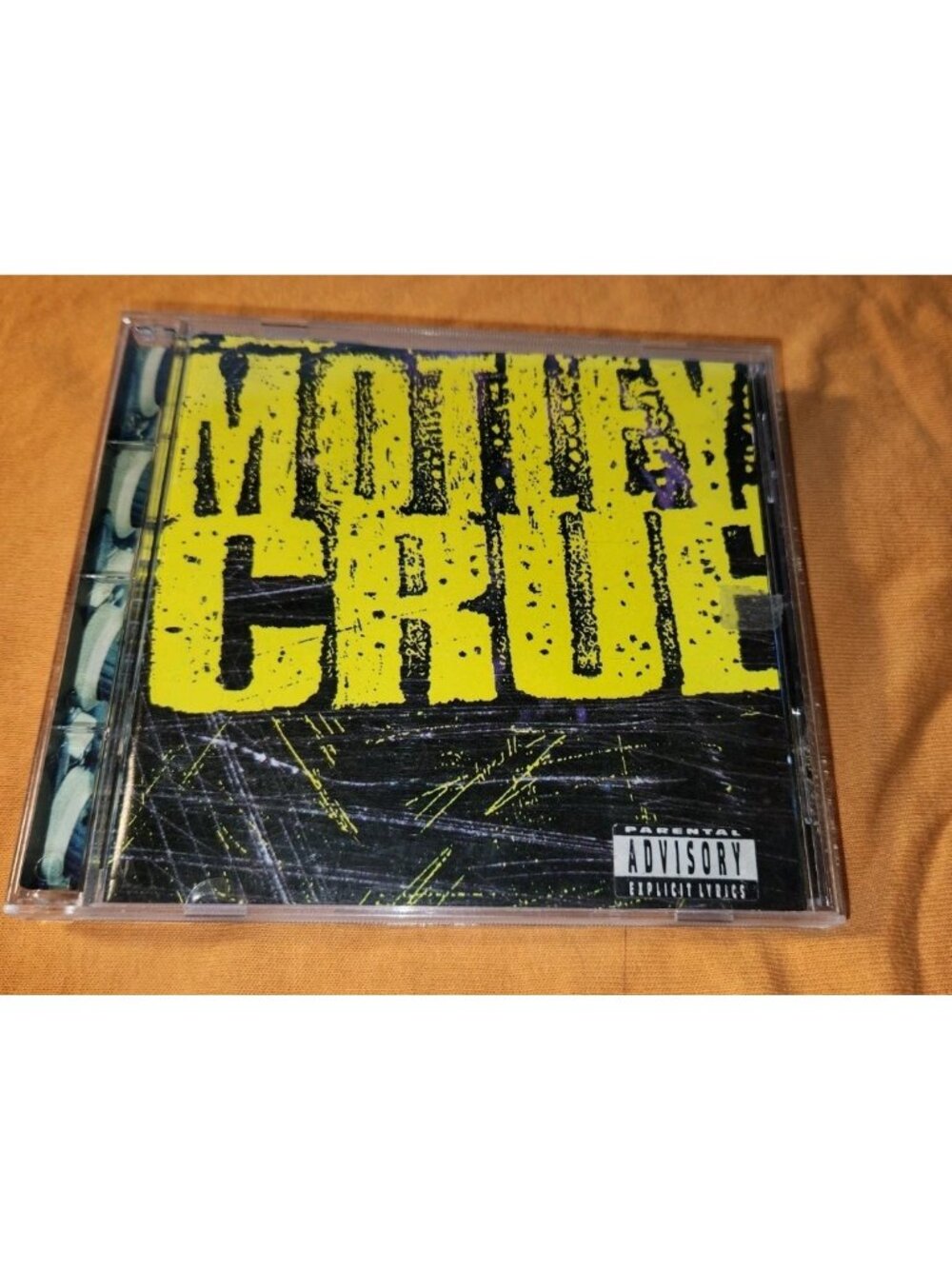 MOTLEY CRUE self titled cd MOTLEY CRUE yellow lettering john corabi